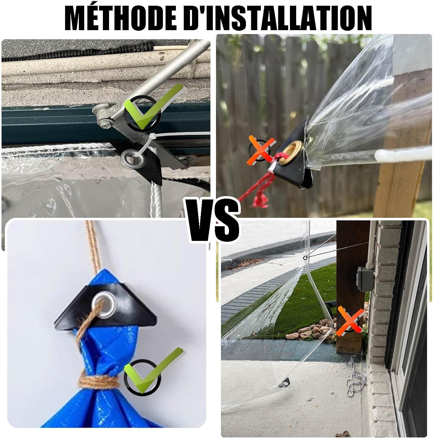 Heavy Duty PVC Vinyl Clear Tarps All Weather 100% Waterproof Transparent Tarpaulin Shield with Grommets Ropes Anti-UV for Greenhouse, Patio Garden Porch Pavilion Outdoor(13x14')