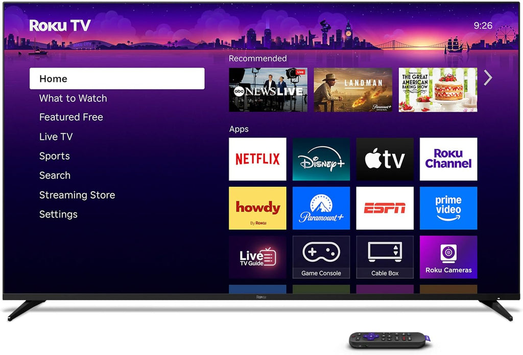 Roku Smart TV – 55-Inch Pro Series, Mini-LED TV – RokuTV with Backlit Voice Remote Pro – Flat Screen 4K QLED Television with 120Hz Refresh Rate & Dolby Vision IQ, Live News, Sports, Entertainment