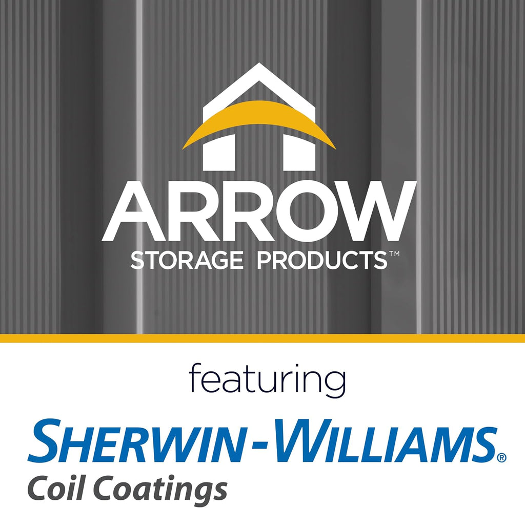 Arrow Classic Metal Shed, 14 x 14, Charcoal