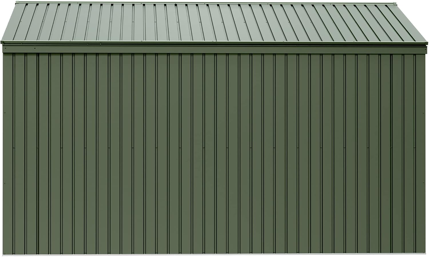 Scotts 10' x 12' Outdoor Lockable Water-Resistant Steel Storage Shed Building with Tool Hanger and Gable Roof, Green