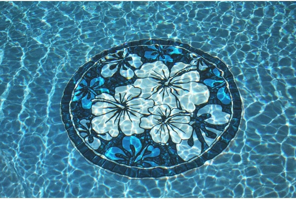 Decorative Pool Art - Poolmat - 50+ Designs Easy to Install and Remove