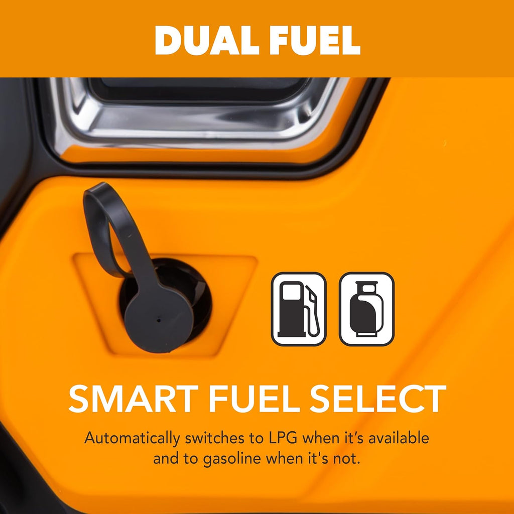 Pulsar 6000 Watt Portable Inverter Generator, Dual Fuel Gasoline & Propane, Remote Electric Start, CO Sensor, Parallel Capable, Super Quiet, Use for RV, Camping, Outdoor & Home, NEX60BiSRCO