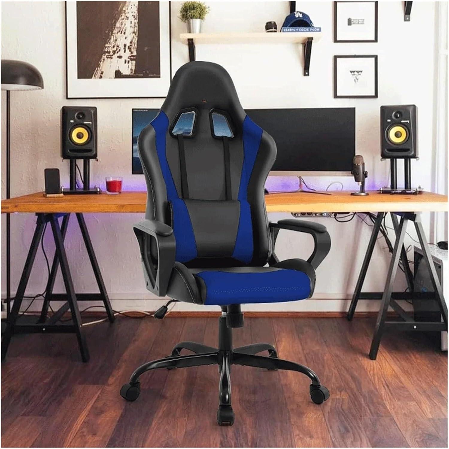 Gaming Chair Office Chair, High Back Racing Computer Chair,Ergonomic Swivel Rolling Chair with Lumbar Support