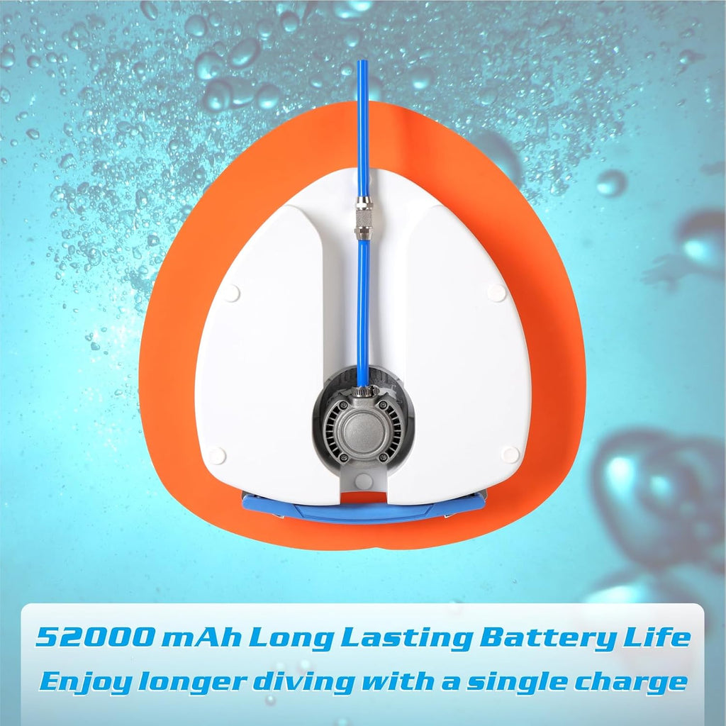 Base Upgraded Scuba Diving Ventilator Tankless Diving System,Portable Rechargeable Scuba Diving Tank, Waterproof Air Compressor，Swimming Pool Toys Diving Toys,Dive Without Tanks