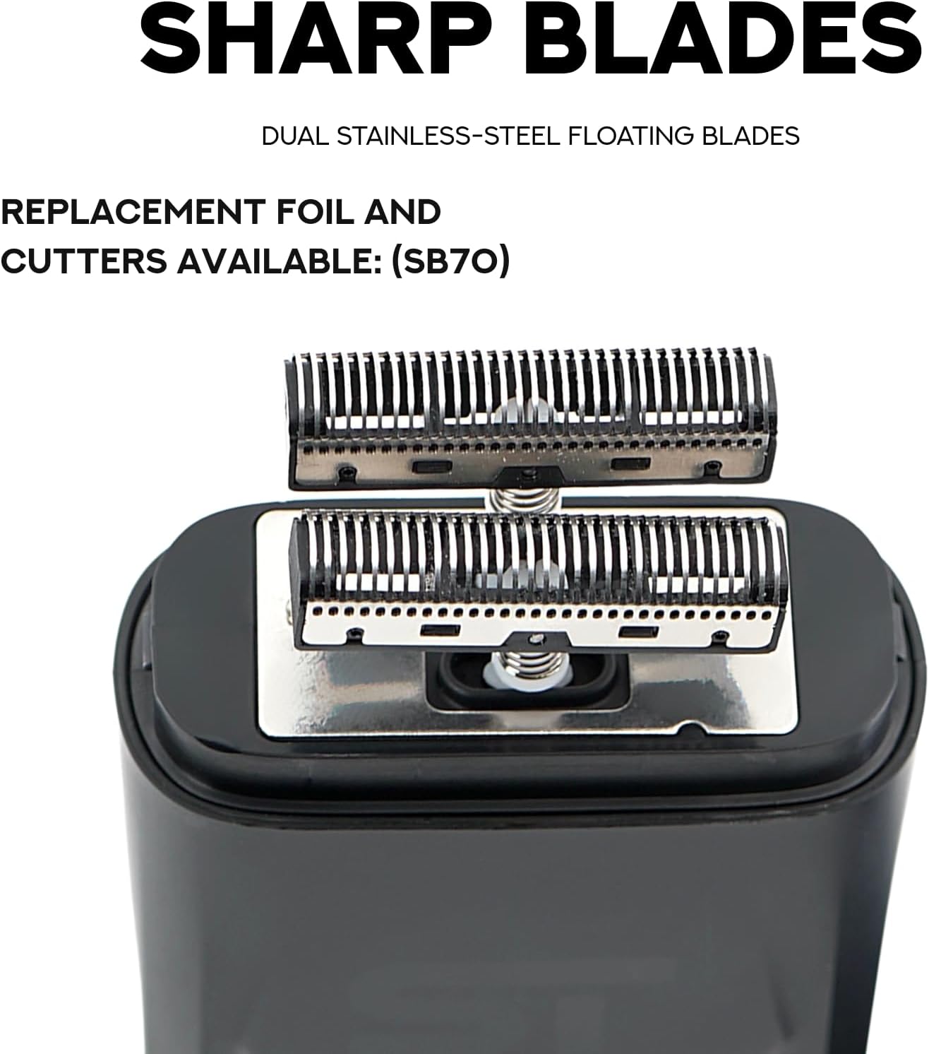 Supreme Trimmer DarkStar Foil Shaver STF720 – 9000 RPM Vector Motor, 150 Min Runtime Corded & Cordless Electric Razor | Hypoallergenic Foils for Face, Head & Stubble