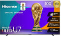 Hisense 100' U7 Mini-LED ULED 4K UHD Best Premium Gaming Google Smart TV (100U75QG) - QLED, Native 165Hz, VRR 288, Up to 3000 Nits, HDR10+, Dolby Vision IQ · Atmos, IMAX Enhanced, 2.1.2 Ch