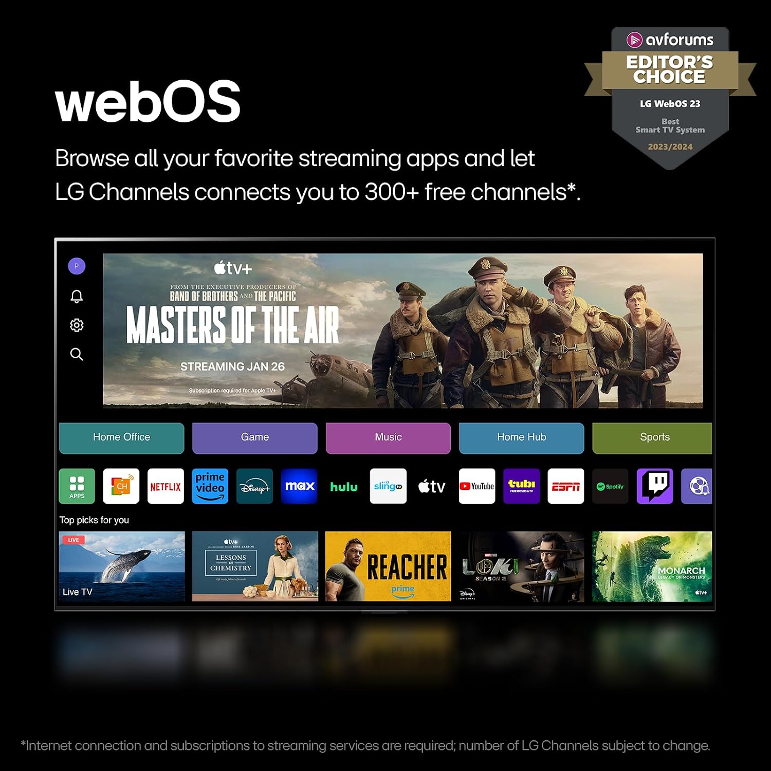 LG 65-Inch Class QNED80T Series LED Smart TV 4K Processor Flat Screen with Magic Remote AI-Powered with Alexa Built-in (65QNED80TUC, 2024)