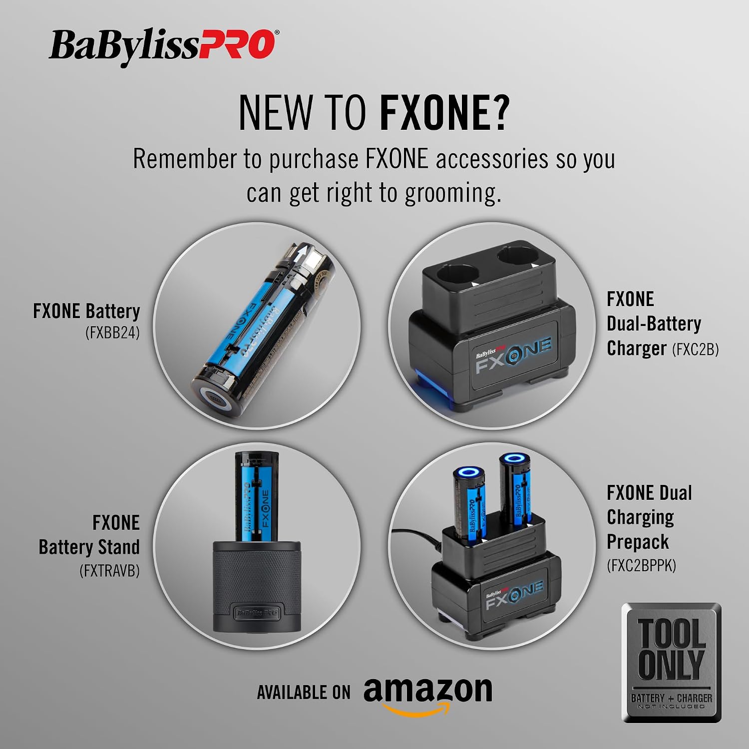 BaBylissPRO® FXONE Tool ONLY Hair Trimmer + Electric Double Foil Shaver Sets