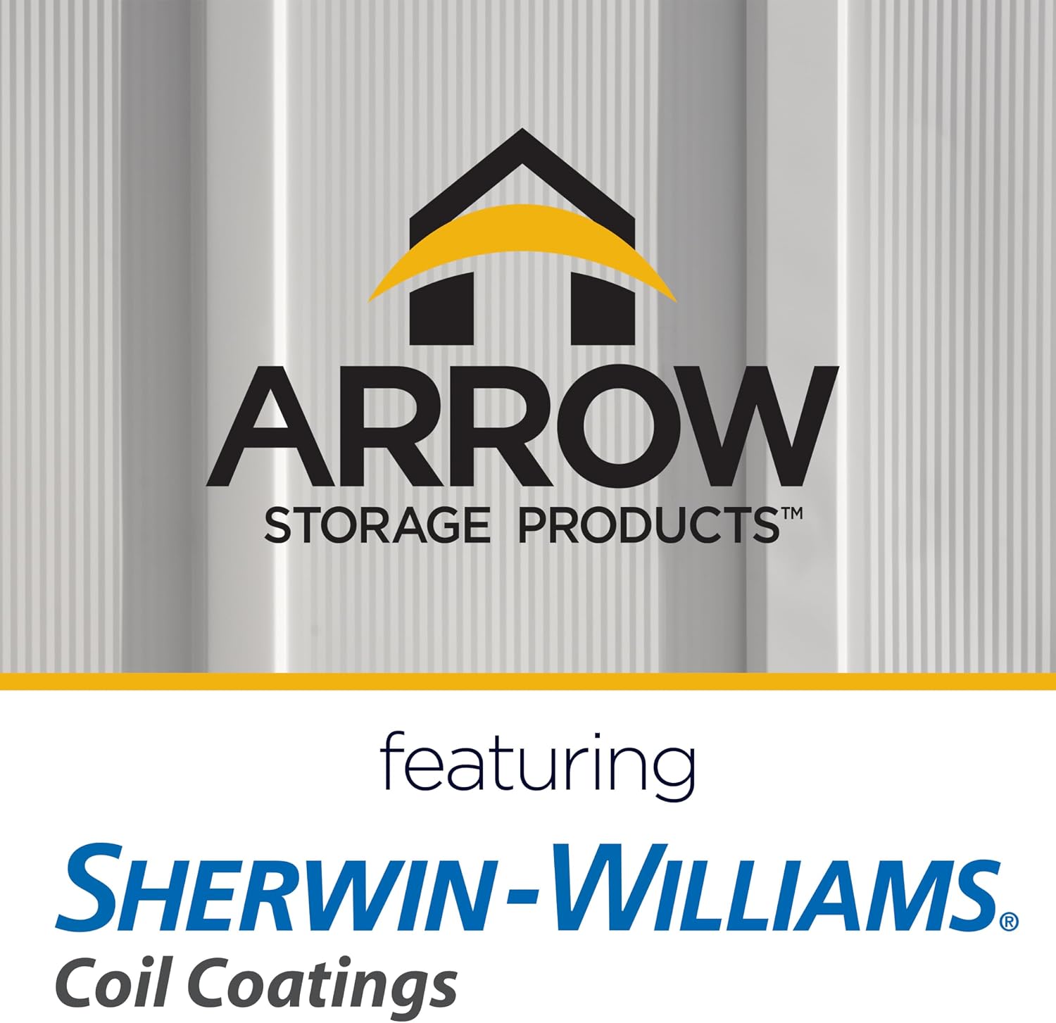 Arrow Classic Metal Shed, 14 x 14, Flute Grey