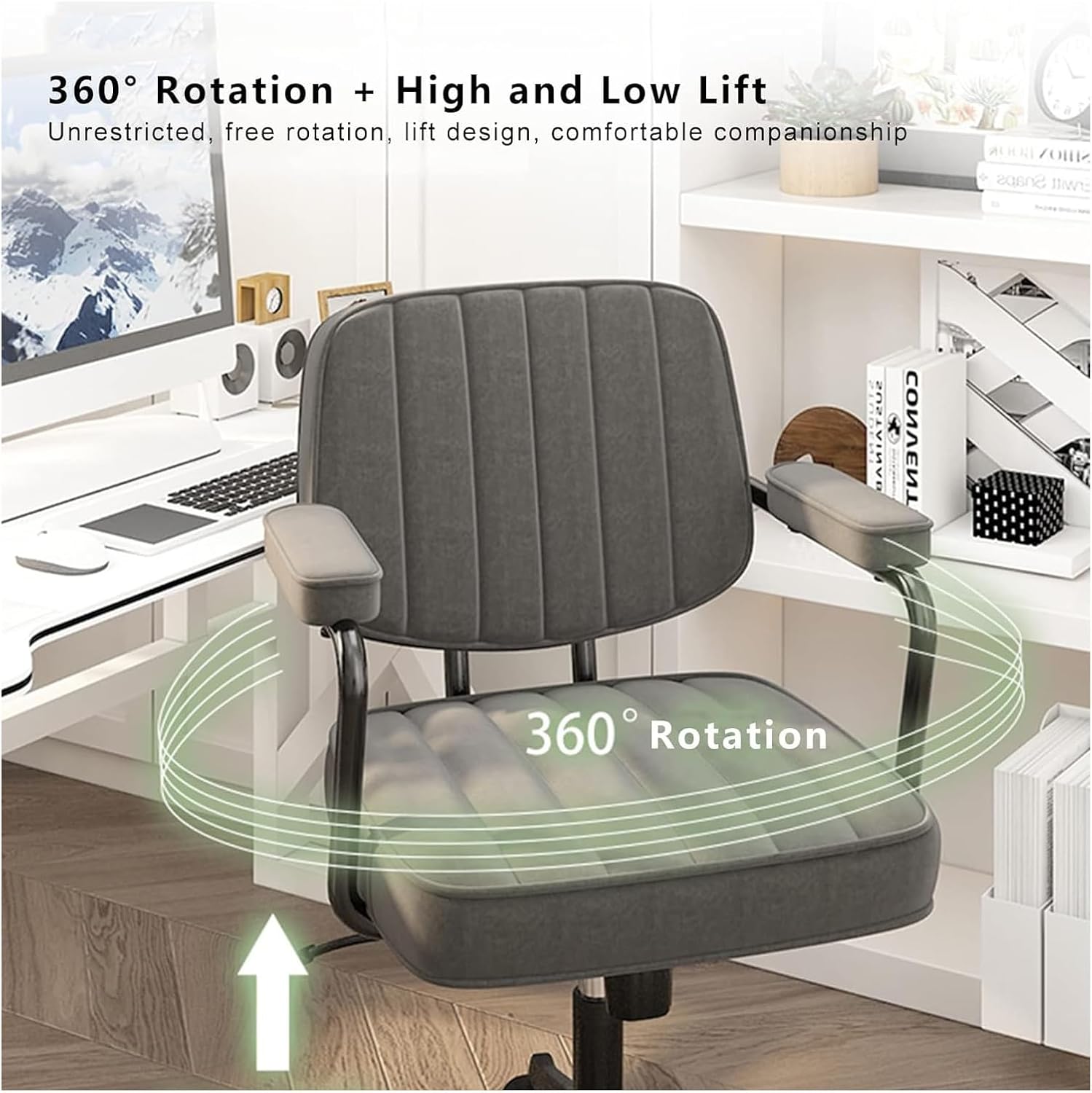 Chair Computer Chair Office Chair, Computer Desk Chair, Padded Comfy Gaming Chair, Breathable Work Swivel Chair - Max Capacity 400Lbs