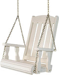 Amish Casual Heavy Duty Mission Pressure Treated Swing Chair (Semi-Solid White Stain)