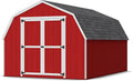 Little Cottage Co. 10x14 Value Gambrel Barn with 4 ft. Sidewalls with Floor, Outdoor Wood Storage Shed Do-It-Yourself Precut Kit