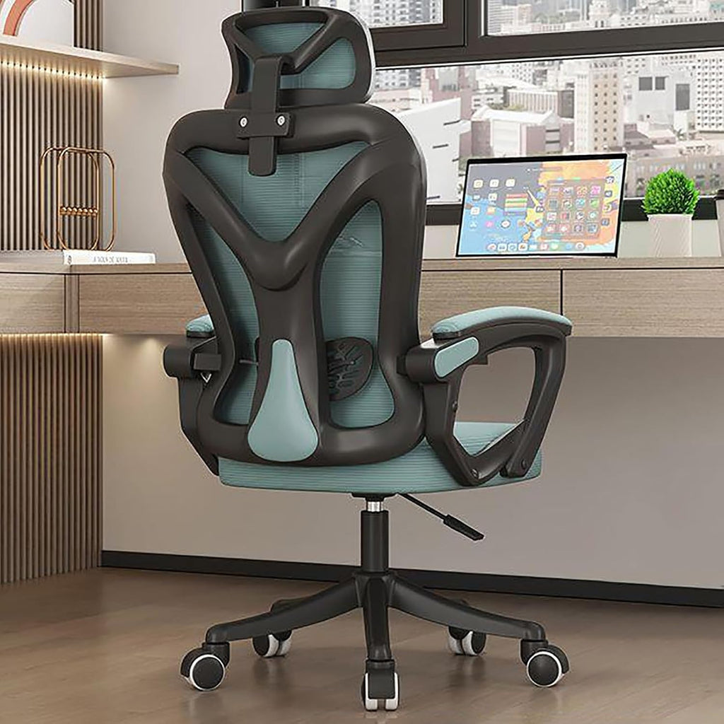 Office Chair, Mesh Ergonomic, High Back, Lumbar Support, Armrests, Height-Adjustable, 360 Swivel, 400 Lbs Weight Capacity, Modern Style, Adult Use