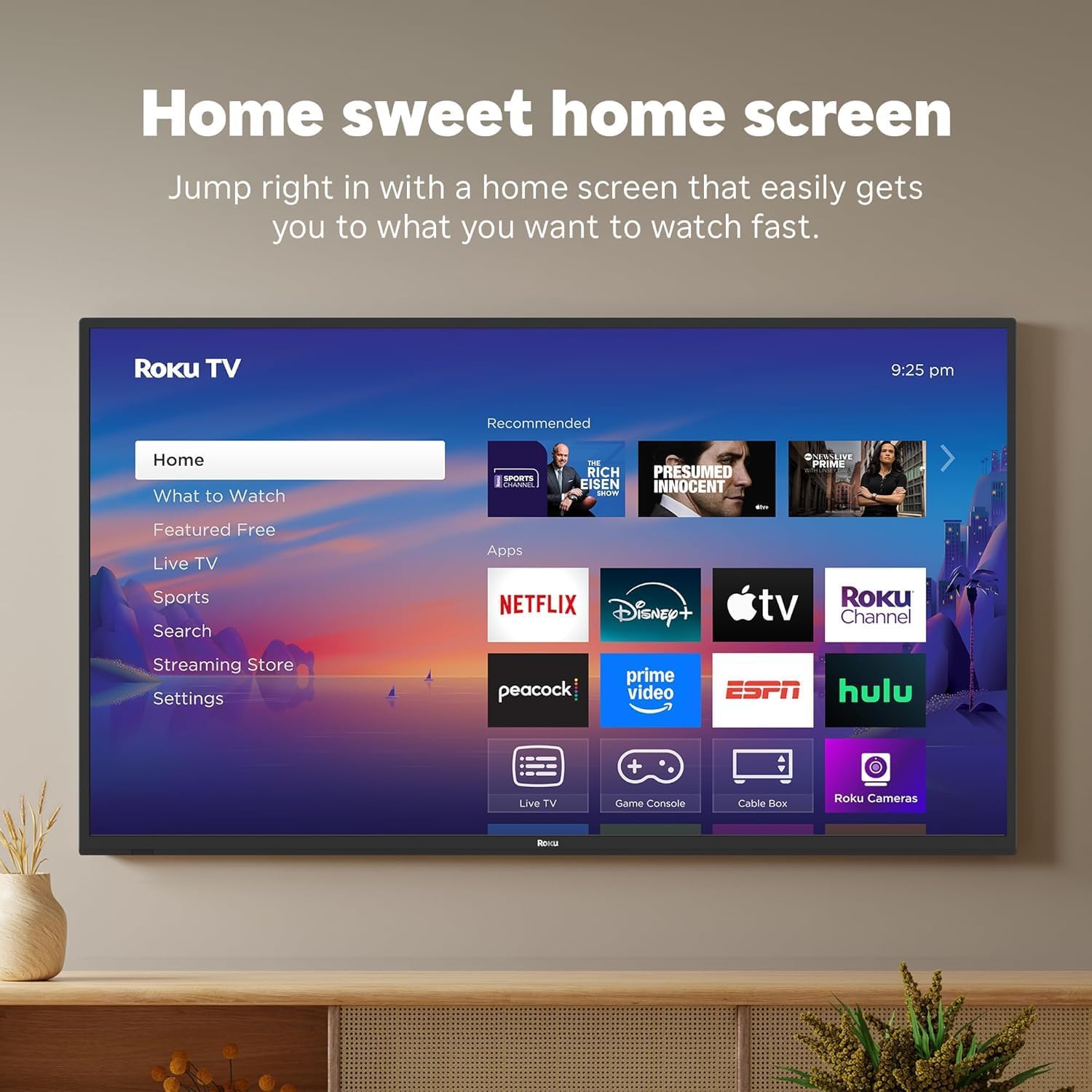 Roku 40-Inch Select Series Full HD Smart TV Bundle – 1080p LED Display, Dolby Audio, Compatible with Alexa, Voice Remote, Bluetooth Mode, w/AUX HDMI Cable, CPS 1-Year Protection Plan + Streaming kit