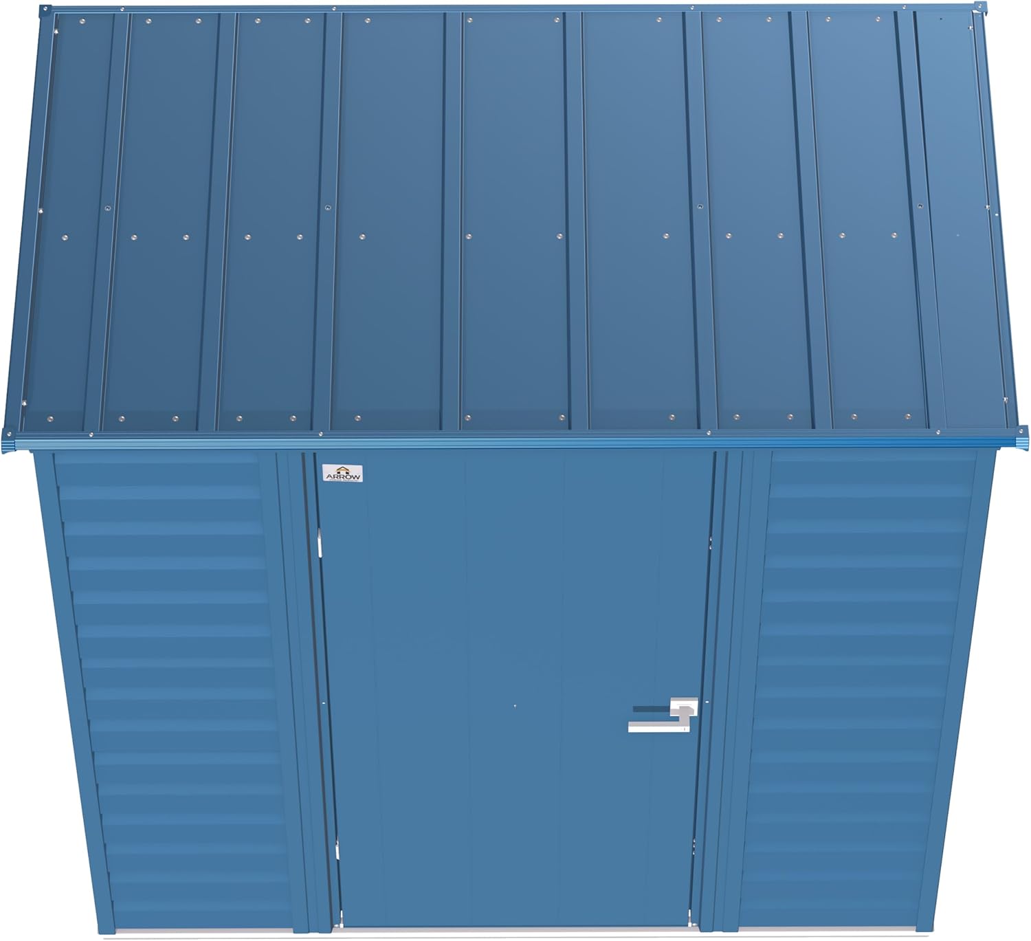Arrow Sheds 6' x 4' Outdoor Steel Storage Shed, Blue