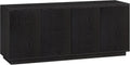 Henn&Hart Hanson, 57' Rectangular TV Stand, Black Grain