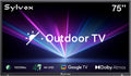 SYLVOX New 75' Outdoor Smart TV, Superior Waterproof Performance, Upgraded Matte Finish for Enhanced Anti-Glare Effect, Full Metal, with Dolby Atmos, 1000nits, Partial Sun Deck Pro 3.0+ Series