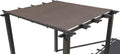 Heavy Duty Shade Sail - Straight Edge Sun Shade Cover - Shade Cloth for Patio, Pergola, Backyard, Awning (Brown, 12' x 16')