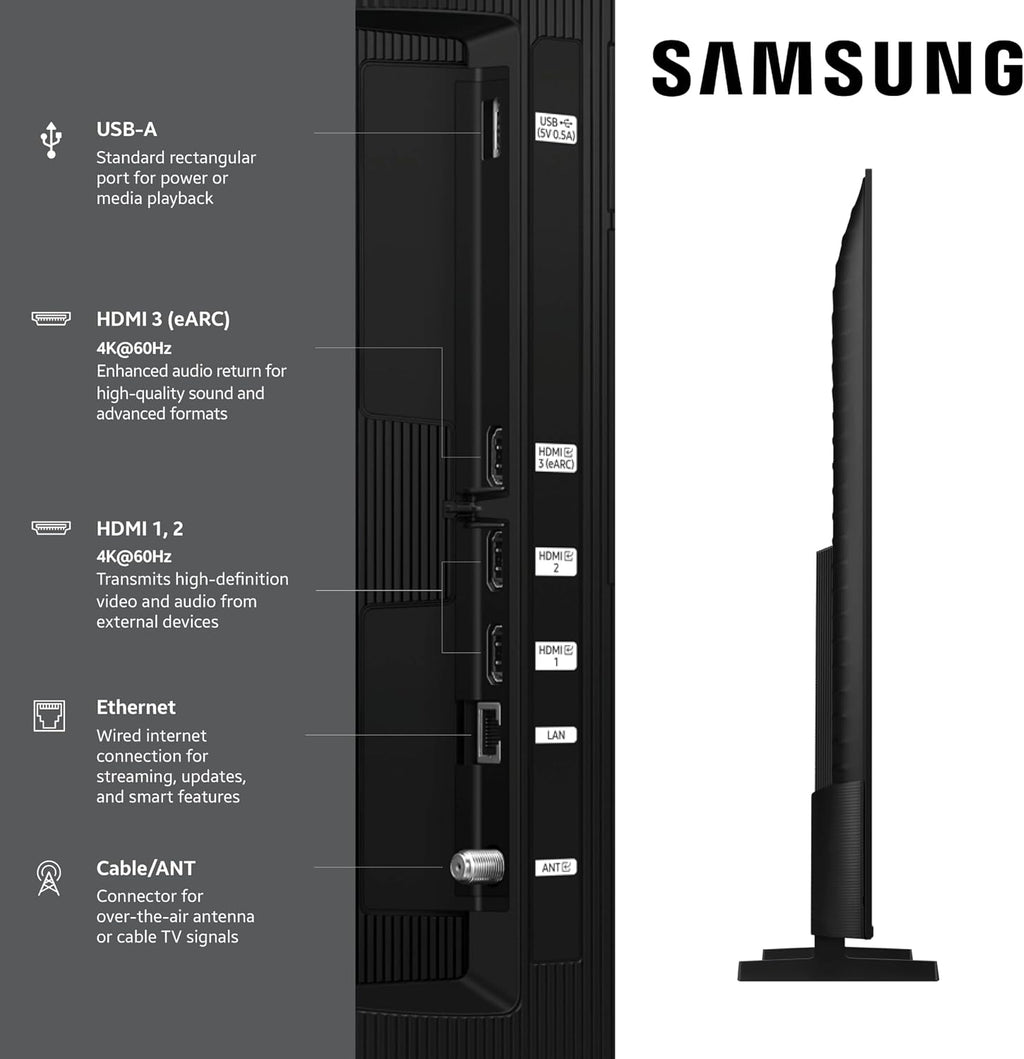 Samsung 98-Inch Class QLED Q7F Series Samsung Vision AI Smart TV (2025 Model, 98Q7F) Quantum HDR, Object Tracking Sound Lite, Q4 AI Gen1 Processor, 4K upscaling, Gaming Hub w/Alexa Built-in