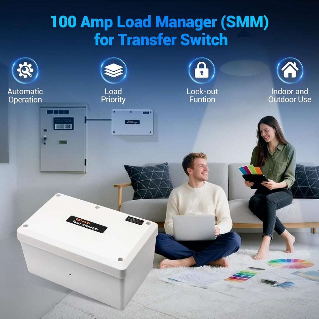 100 Amp Smart Management Module Compatible for Generac 7006 Load Manager, Transfer Switches and Generators, Efficient Load Shed Management