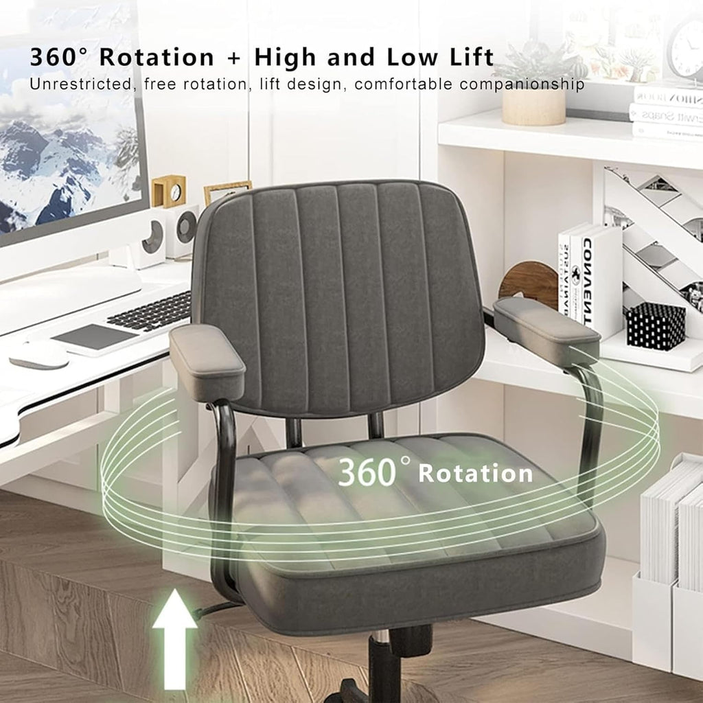 Heavy-Duty Office Chair, Padded Gaming & Computer Desk Chair, Breathable Mesh, Adjustable Swivel, Max Capacity 400 Lbs (Orange)