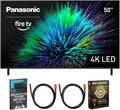Panasonic TV-50W70BP W70 Series 50 inch LED 4K Ultra HD Smart Fire TV Bundle with 2X 6FT Universal 4K HDMI Cable, Theater Essentials and CPS Exclusive 26 Month Protection Pack (BEACH-CPS-26M500ATV)