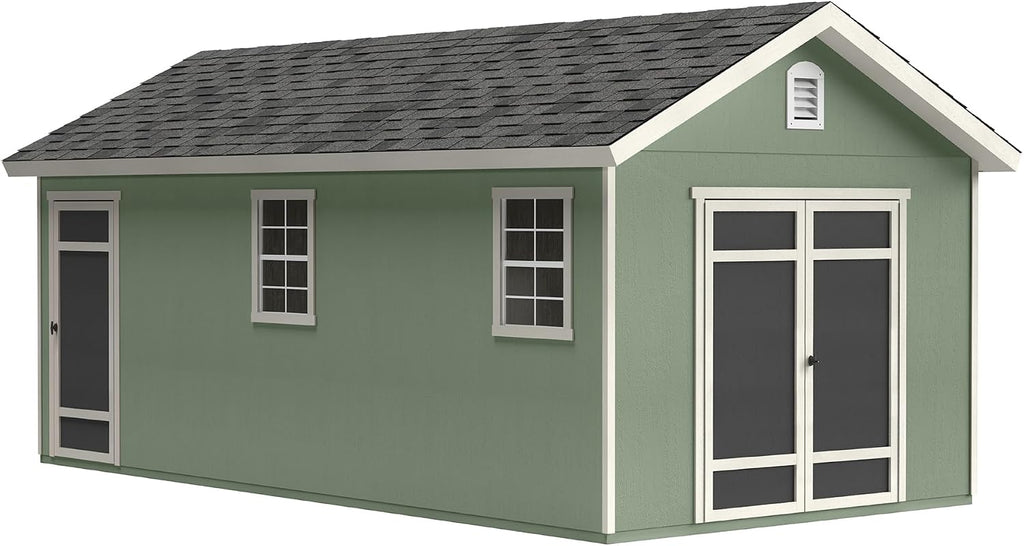 Handy Home Products Fairfax 10x20 DIY Wooden Storage Shed