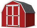Little Cottage Co. 8x8 Value Gambrel Barn with 4 ft. Sidewalls with Floor, Outdoor Wood Storage Shed Do-It-Yourself Precut Kit