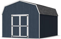 Little Cottage Co. 12x16 Value Gambrel Barn with 6 ft. Sidewalls with Floor, Outdoor Wood Storage Shed Do-It-Yourself Precut Kit