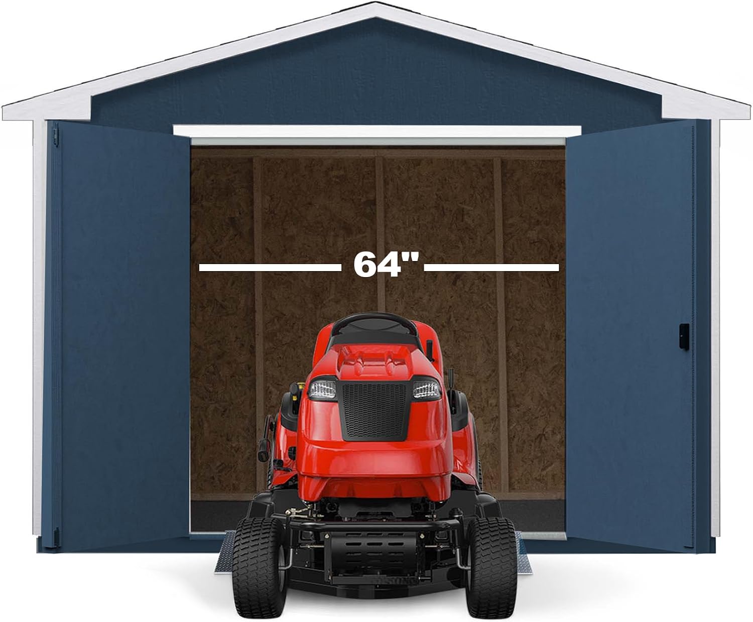Handy Home Products Charleston Value Gable 10x10 Do-It-Yourself Wooden Storage Shed with Floor, 2x3 framing- Does not Include Paint or Roofing Shingles