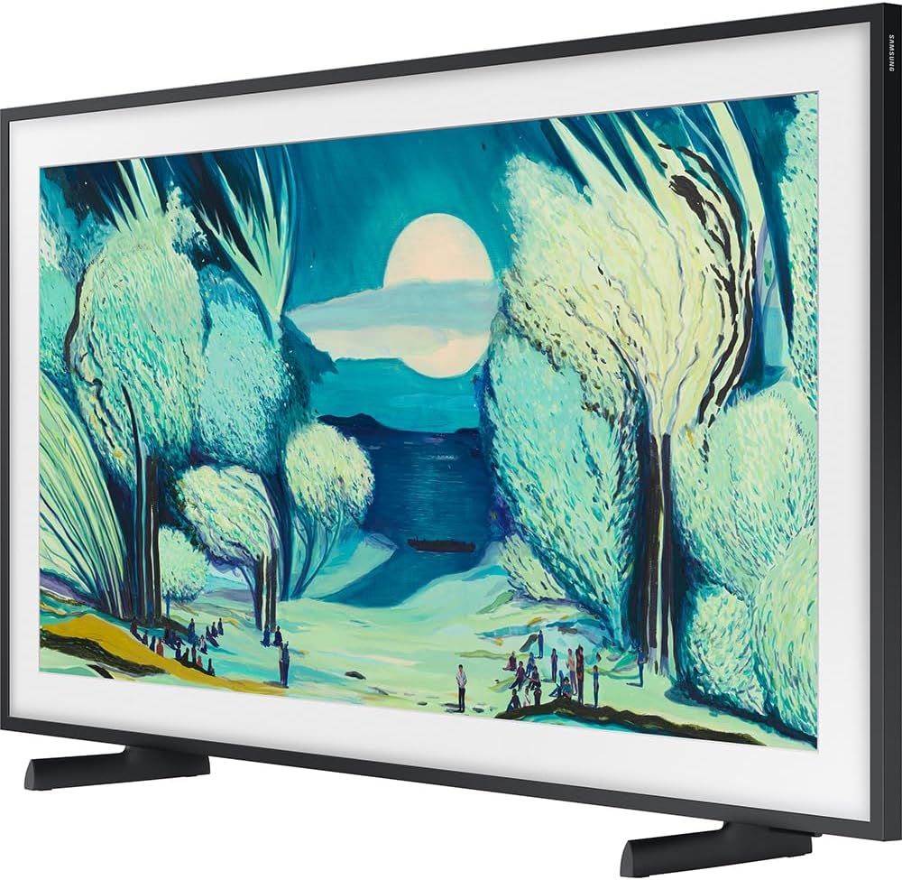 Samsung 43' The Frame LS03FA QLED 4K TV 2025 Art Mode, Vision AI | CPS Exclusive 26 Month Protection, 2X HDMI Cables, Premiere Movies Streaming & Deco Gear Complete Home Theater Beginner's Guidebook