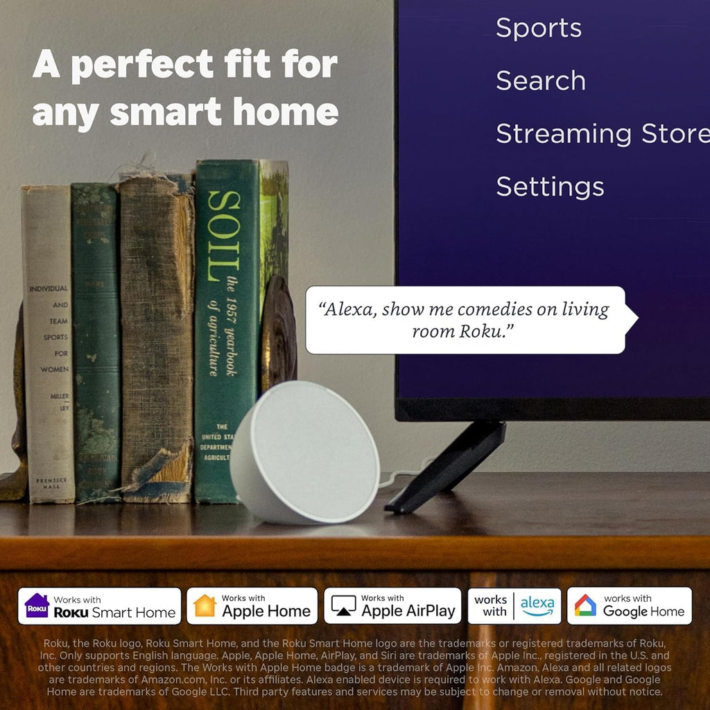 Roku 40-Inch Select Series Full HD Smart TV Bundle – 1080p LED Display, Dolby Audio, Compatible with Alexa, Voice Remote, Bluetooth Mode, w/AUX HDMI Cable, CPS 1-Year Protection Plan + Streaming kit
