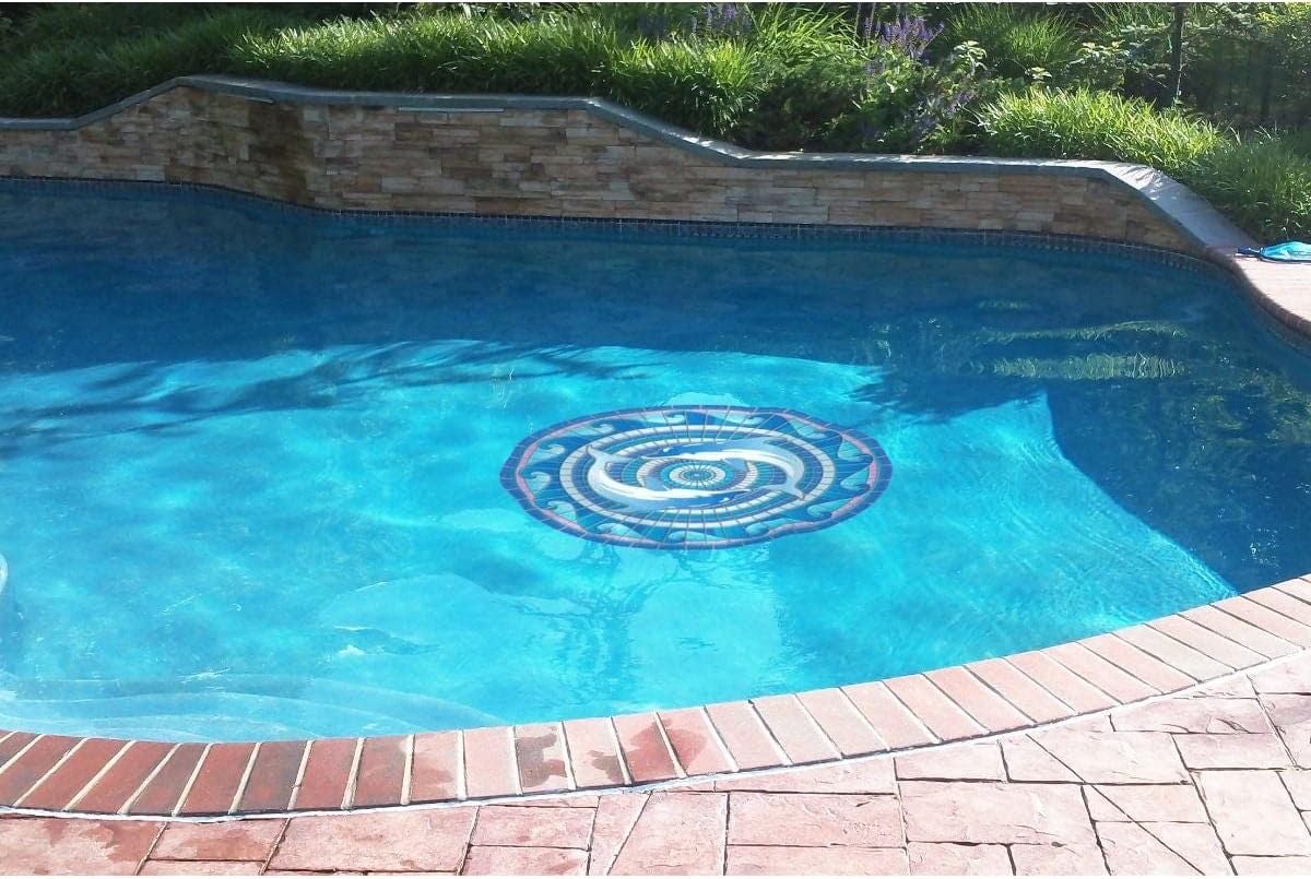 Decorative Pool Art - Poolmat - 50+ Designs Easy to Install and Remove