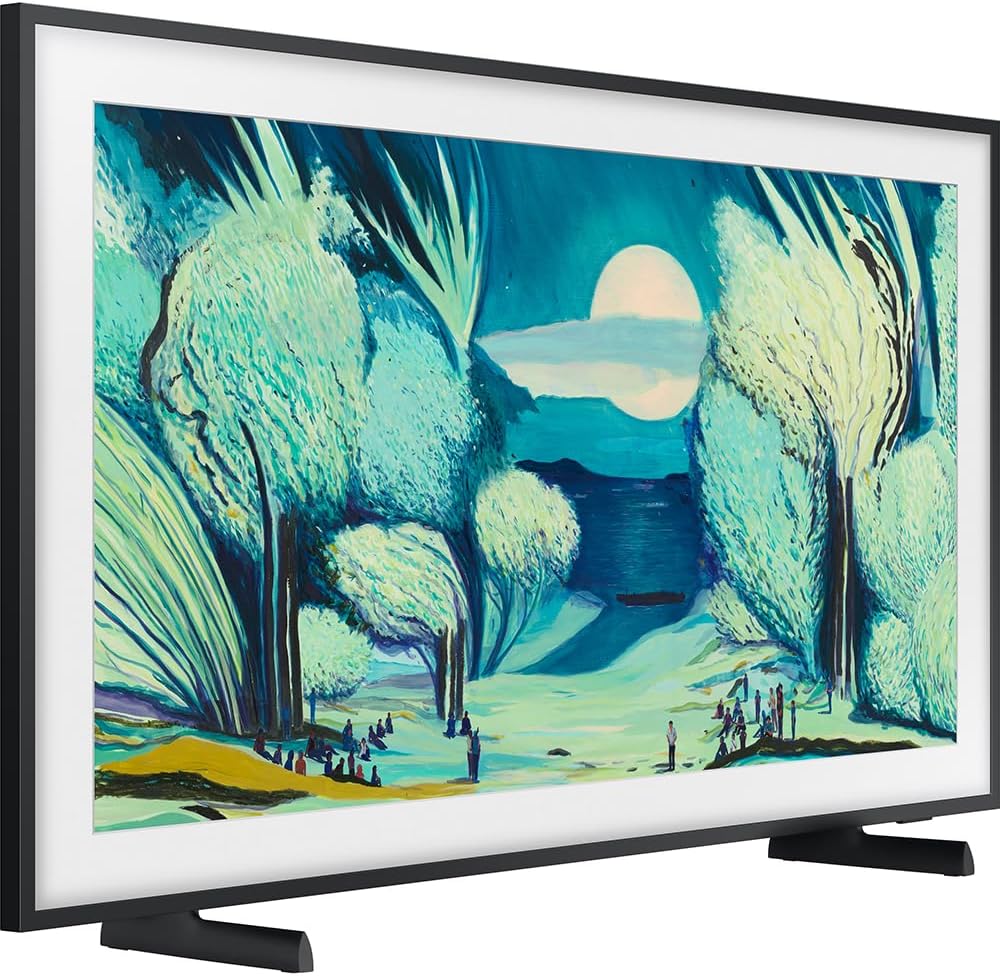 Samsung 43' The Frame LS03FA QLED 4K TV 2025 Art Mode, Vision AI | CPS Exclusive 26 Month Protection, 2X HDMI Cables, Premiere Movies Streaming & Deco Gear Complete Home Theater Beginner's Guidebook
