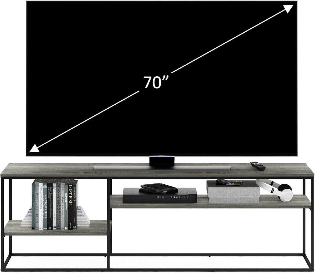 Furinno Moretti Modern Lifestyle TV Stand, French Oak Grey