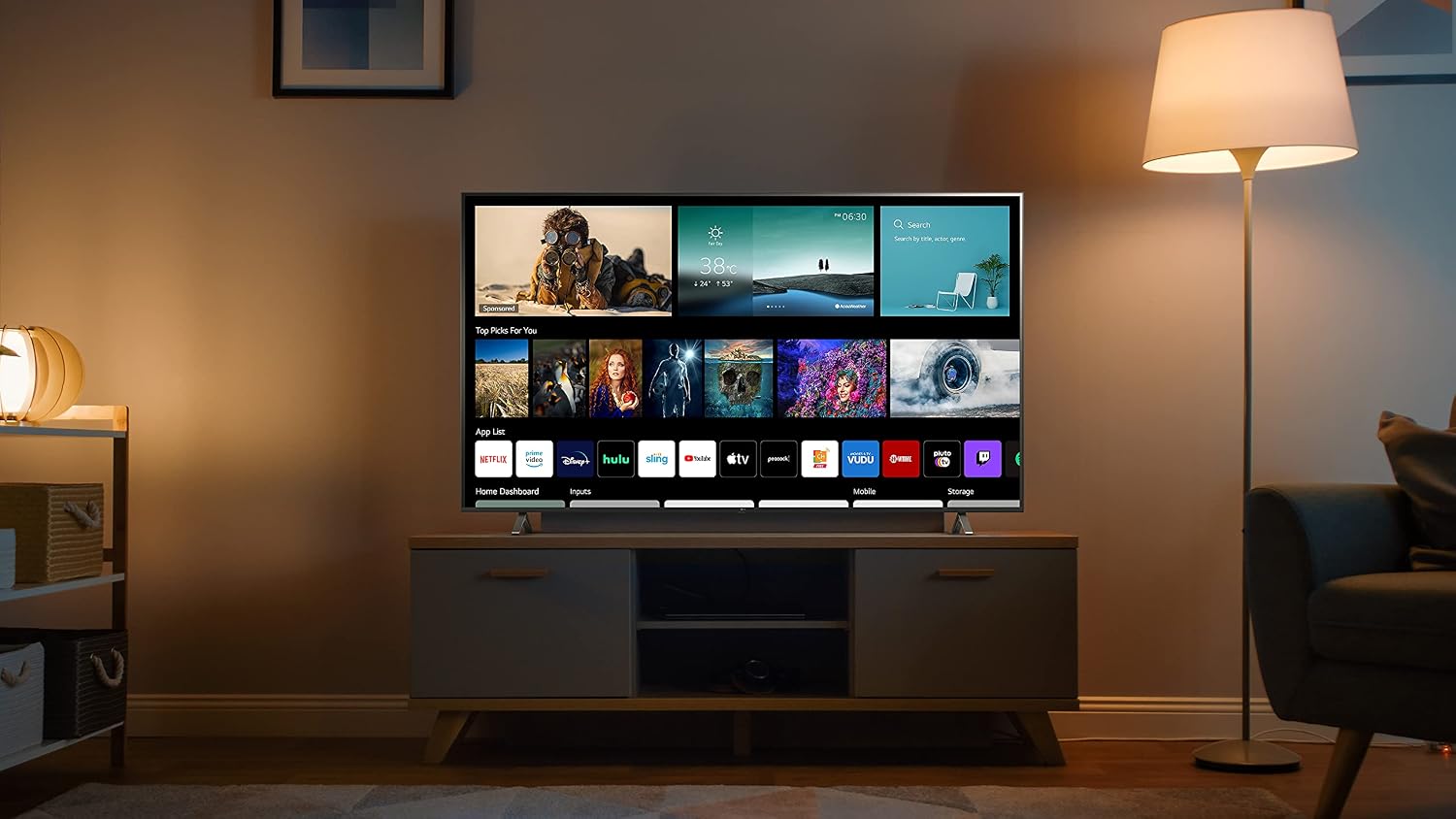 LG 50-in 4K UHD TM120 Smart LED TV W/ Quad Core Intelligent Processor - 50UP8000PUR