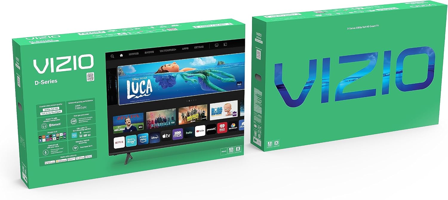 VIZIO 40-in D-Series Full HD 1080p Smart TV with Apple AirPlay and Chromecast Built-in, Alexa Compatibility, D40fM-K09, 2023 Model