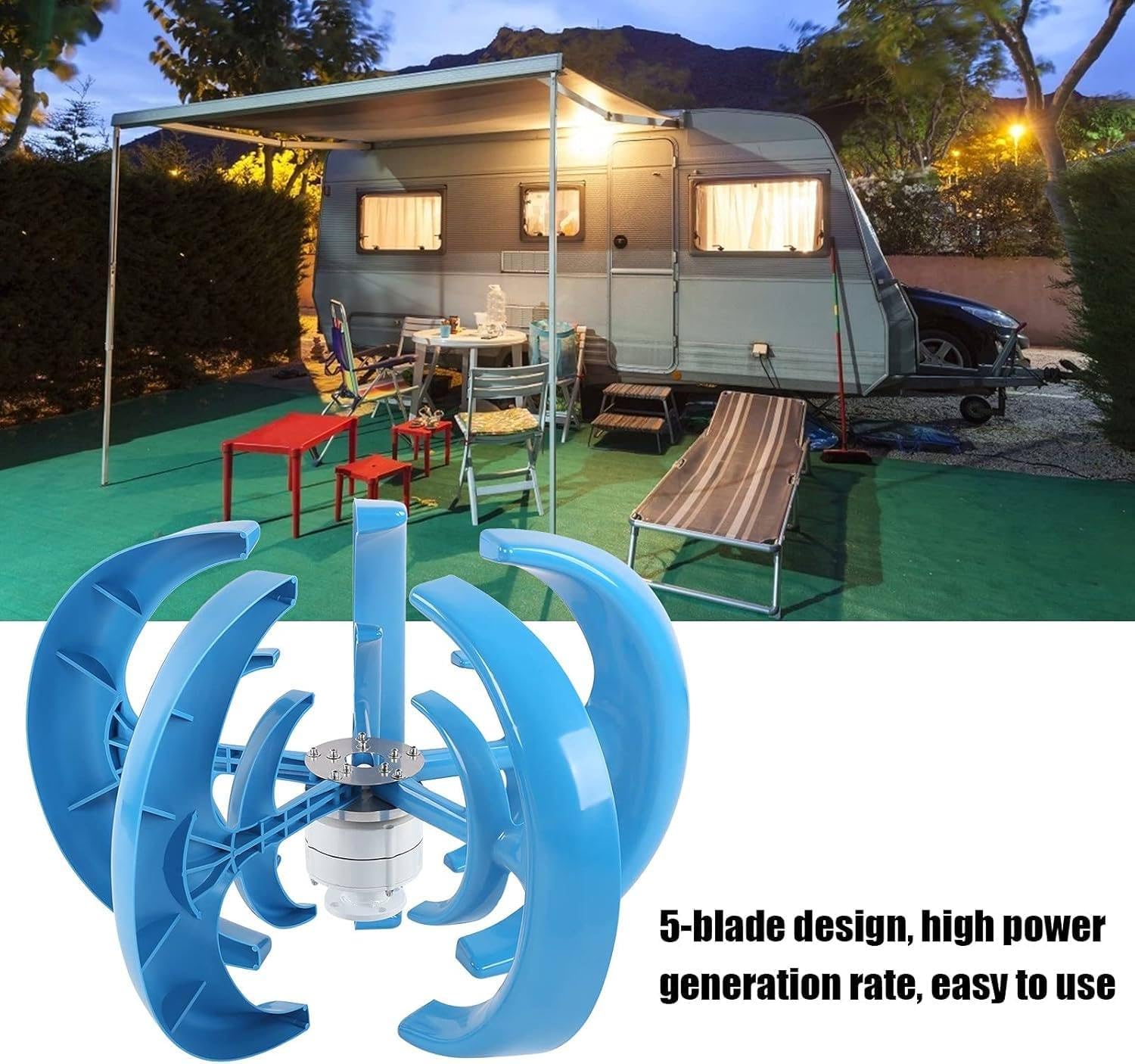 12V 24V Vertical Wind Generator Kit - 3-Phase Permanent Magnet for DIY Solar Windmill, Renewable Energy Model, Science Project Tool, Eco-Friendly Power Solution