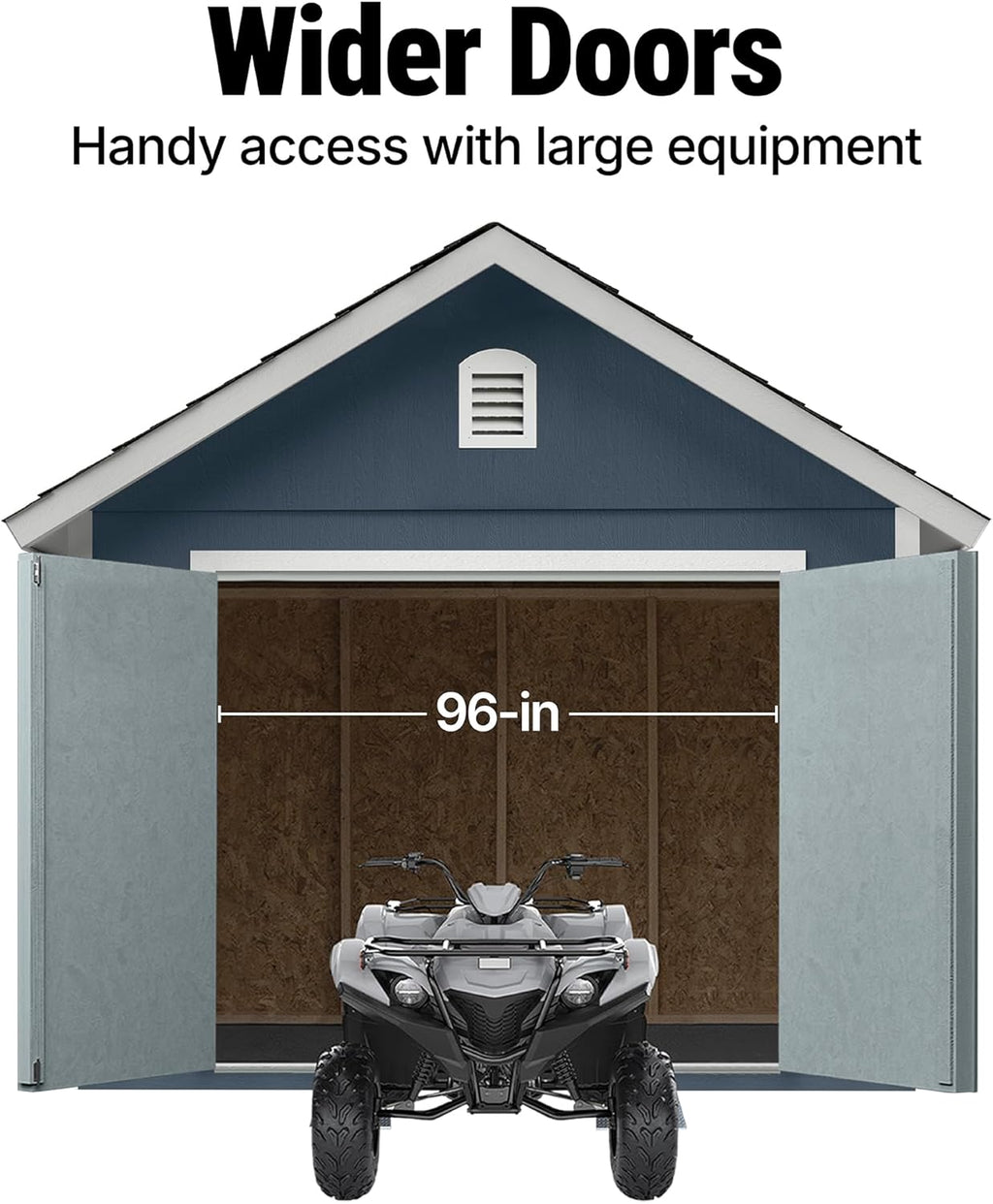 Handy Home Products Cedarhill 12x20 Wooden Storage Shed- Does not Include Floor kit, Paint, or Roofing Shingles