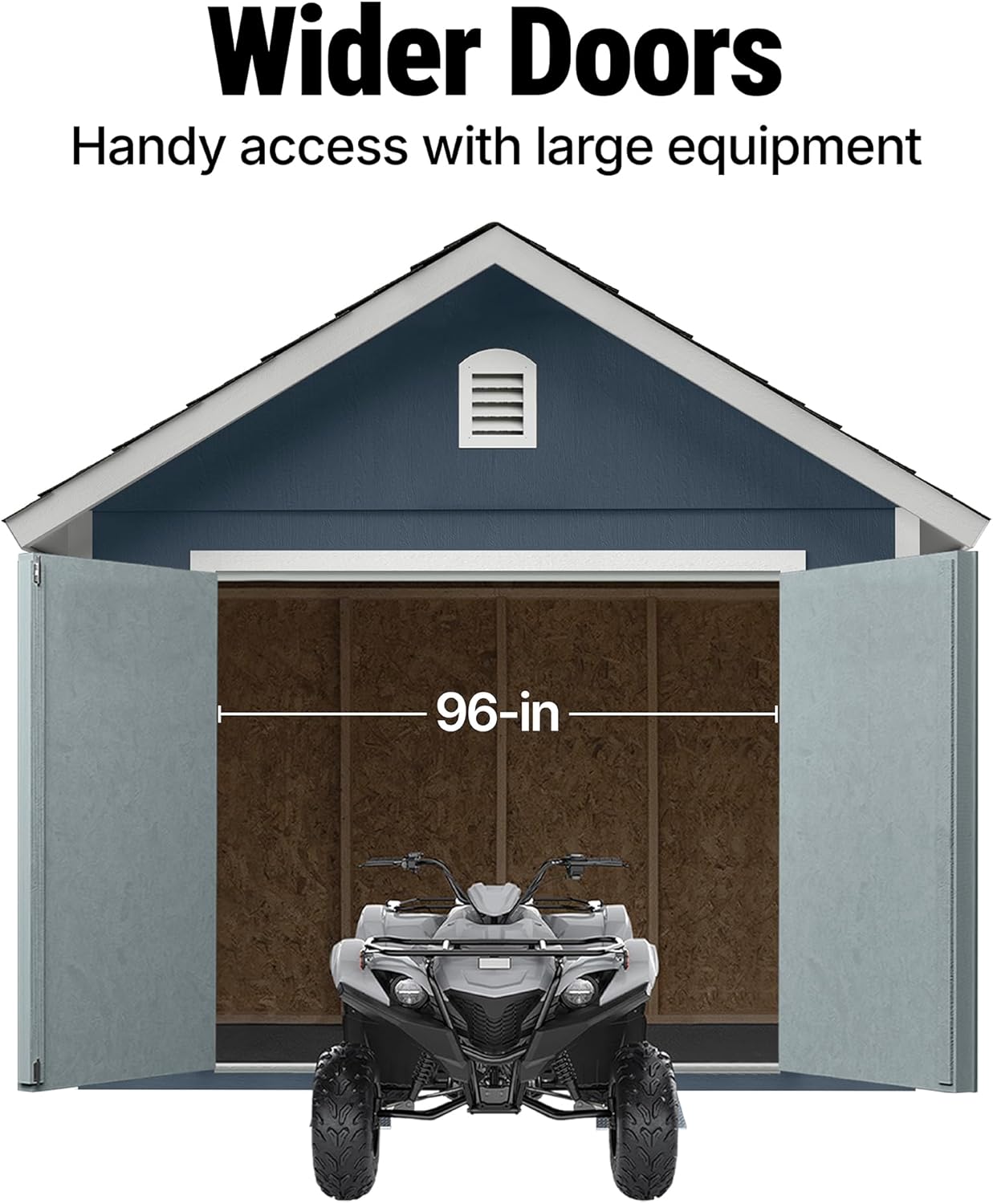 Handy Home Products Cedarhill 12x20 Wooden Storage Shed- Does not Include Floor kit, Paint, or Roofing Shingles