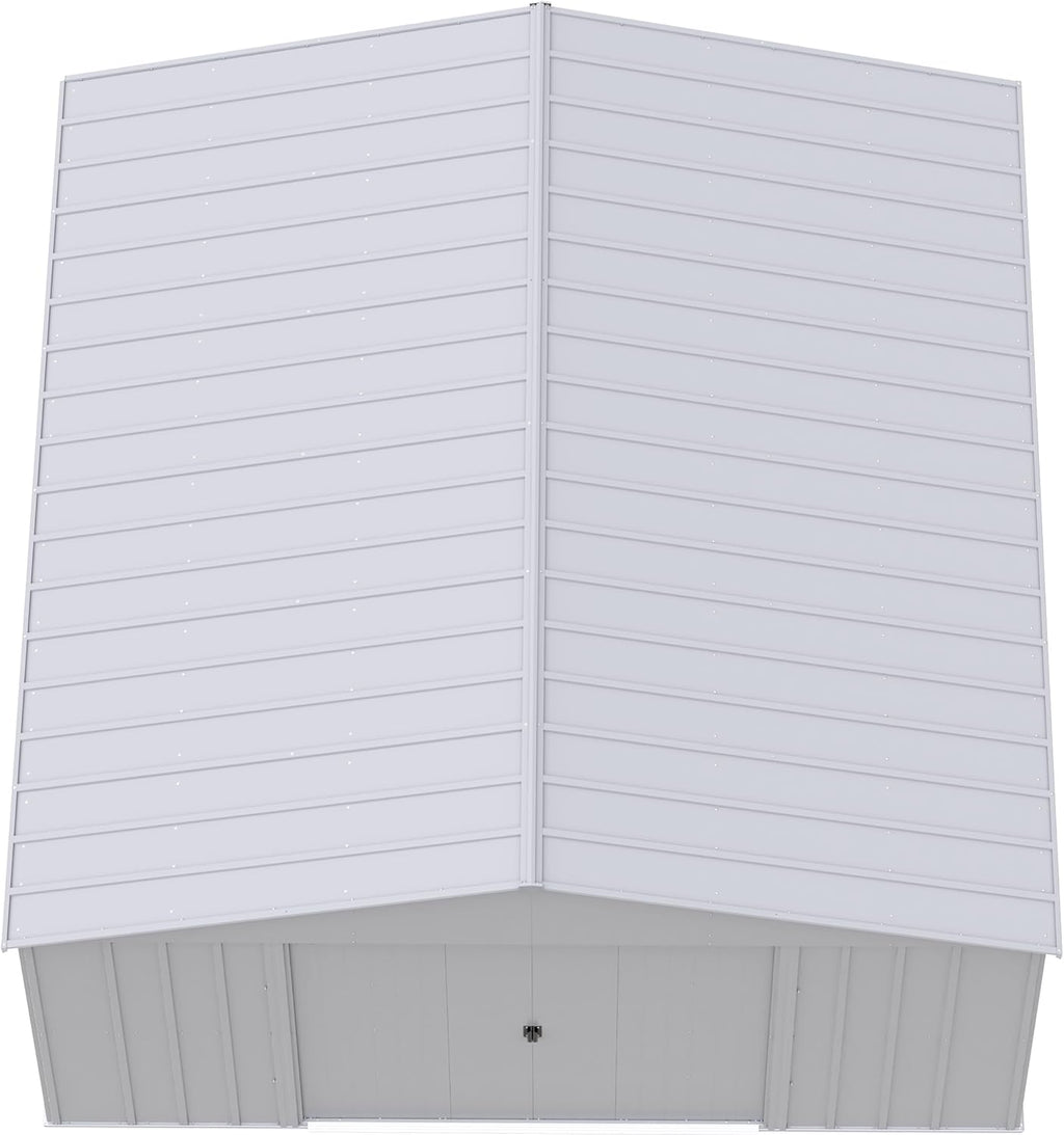 Arrow Classic Metal Shed, 14 x 14, Flute Grey