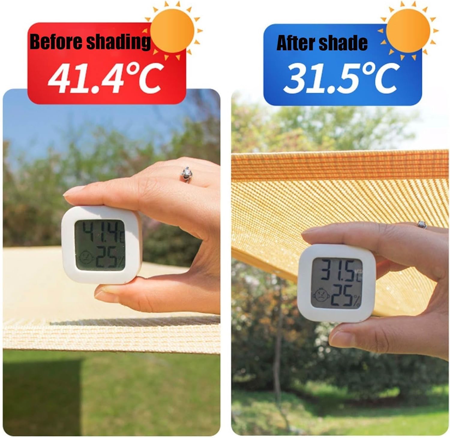 KAnduo Sunblock Net 6x6 6x12 6x16 19x20ft Shade Cloth -90% Sunshade Awning Cover Privacy Screen Net for Patio Pergola Gazebo Porch Backyard Lawn Garden(26.2x65.6FT)