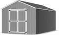 Little Cottage Co. 10x18 Value Gable Shed with Floor, Outdoor Wood Storage Do-It-Yourself Precut Kit