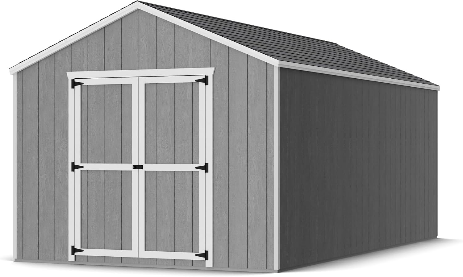 Little Cottage Co. 10x18 Value Gable Shed with Floor, Outdoor Wood Storage Do-It-Yourself Precut Kit