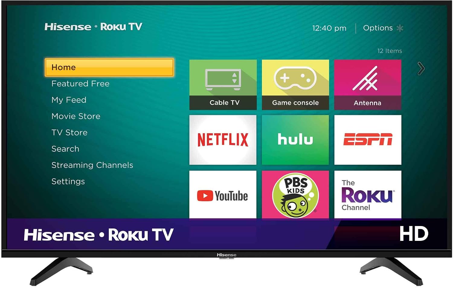Hisense 32-Inch Class H4 Series LED Roku Smart TV with Alexa Compatibility (32H4F, 2020 Model)