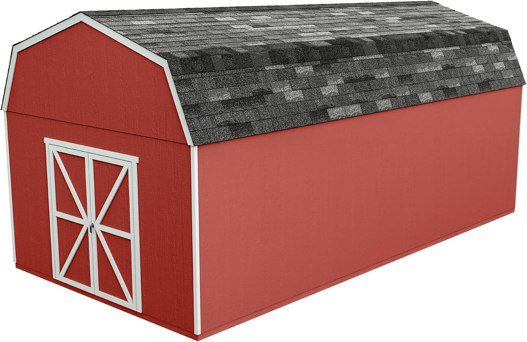 Handy Home Products Hudson 12x24 Do-it-Yourself Wooden Storage Shed with Floor Kit- Does not Include Paint or Roofing Shingles