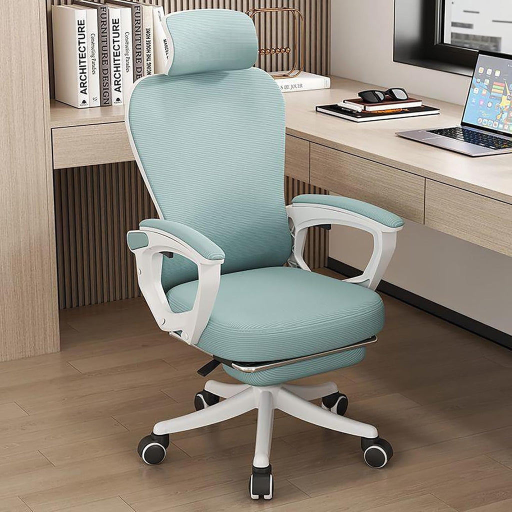 Office Chair, Mesh Ergonomic Office Chair, Home Office Computer Chair, with Lumbar Support Armrests, Height-Adjustable 360-Degree Swivel, Suitable for Heavy Weight People Use/a