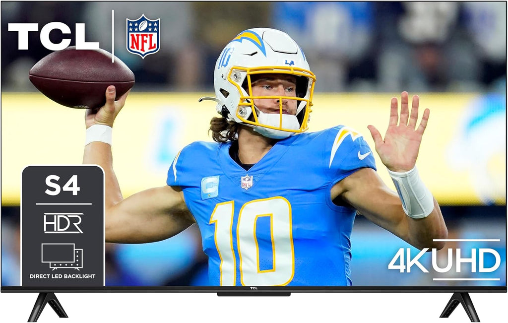 TCL 43-Inch Class S4 4K LED Smart TV with Google TV (43S450G, 2023 Model), Dolby Vision, HDR Pro, Dolby Atmos, Google Assistant Built-in with Voice Remote, Works with Alexa, Streaming UHD Television