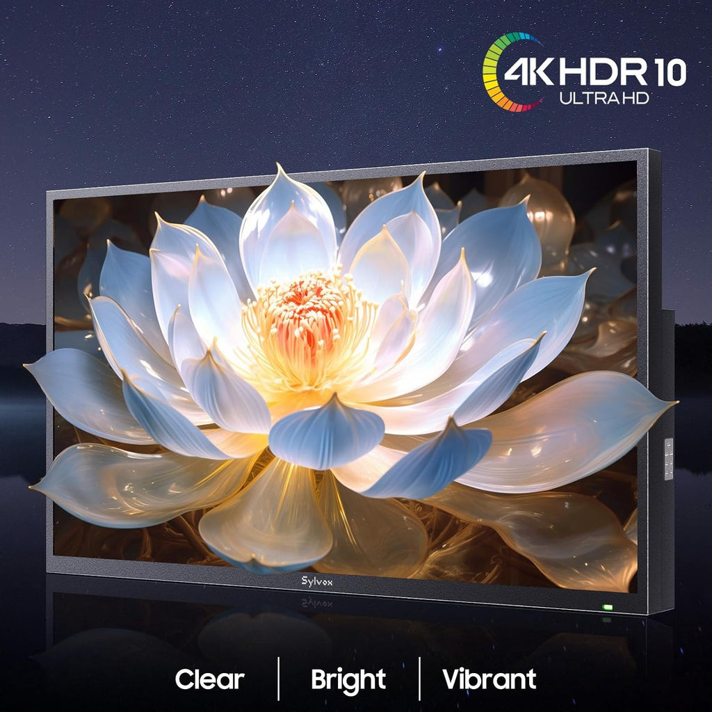 SYLVOX Outdoor TV, 75 inch Smart TV Waterproof Outdoor TVs, 4K Weatherproof Television for Outside, Support Google Assistant, Chromecast, 1000 nit Brightness Partial Sun (Deck Pro 3.0)