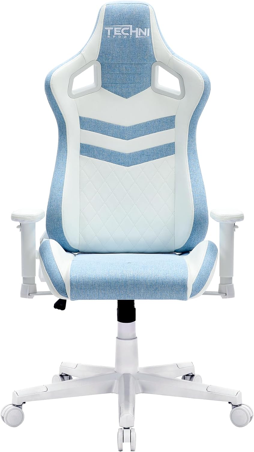Ergonomic Office Gaming Chairs for Adults 400 Lb, High-Back Computer Desk Chair with 2D Armrests, 150° Swivel, Lumbar Support,Comfy Reclining Cute Chair for Home Computer, for Small Spaces,Blue